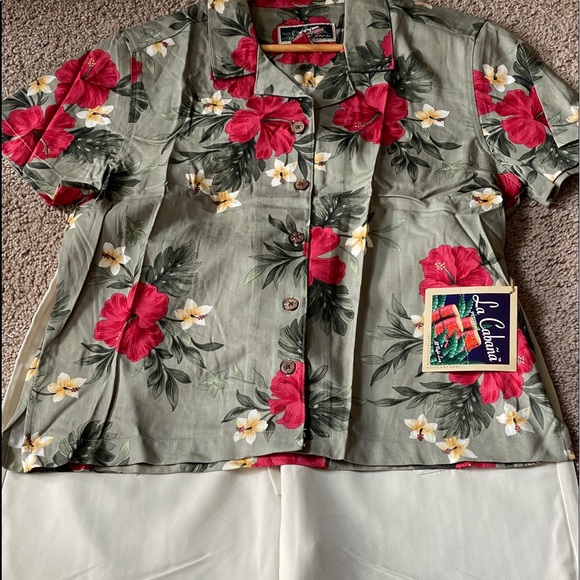La Cabaña Hawaiian Shirt L Pants PXL Set NWT - Picture 2 of 16